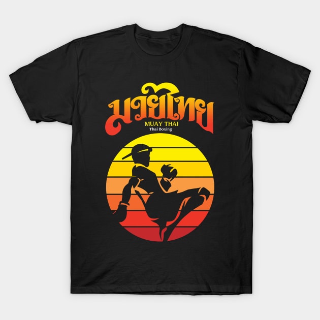 Muay Thai Boxing The Art of Eight Limbs T-Shirt by KewaleeTee